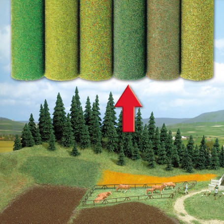 Busch 7233 (A) Large Grass Mat (78-3/4 x 31-1/2")(200 x 80cm) Coloured Shadows
