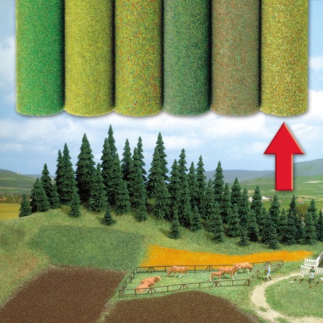 Busch 7236 (A) Large Grass Mat (78-3/4 x 31-1/2")(200 x 80cm) Colour Mix