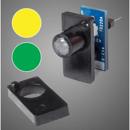 Walthers Layout Control System 151 (A) Two-Color LED Fascia Indicator (Yellow-Green)