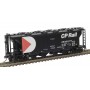 Atlas Master® (HO) Slab-Side Covered Hopper - Canadian Pacific (8-Hatch, black, red, white)