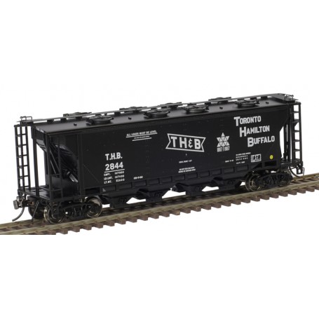 Atlas Master® (HO) Slab-Side Covered Hopper - Toronto, Hamilton & Buffalo (black, white)