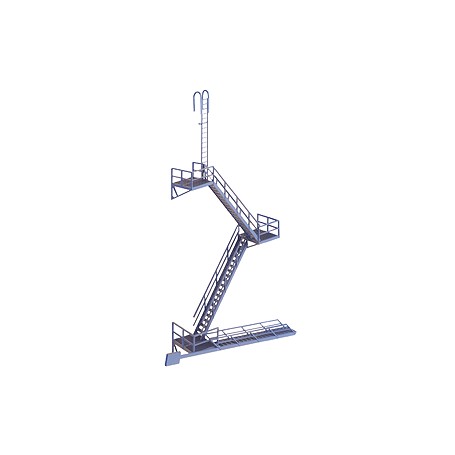 Walthers Cornerstone 3736 (HO) Modern Fire Escape -- Kit