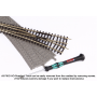 PIKO 55403 (HO) Box of 6 PIKO Roadbed A-Track Straight, 115mm/4.52"