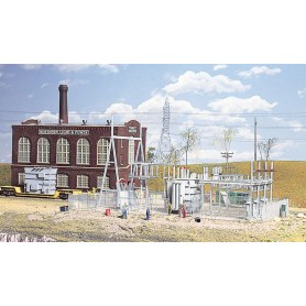 Walthers Cornerstone 3025 (HO) Northern Light & Power Substation -- Kit
