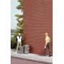 Walthers Cornerstone 3522 (HO) Brick Sheet - 4 x 9-3/4" 10.1 x 24.7cm pkg(4) -- Kit