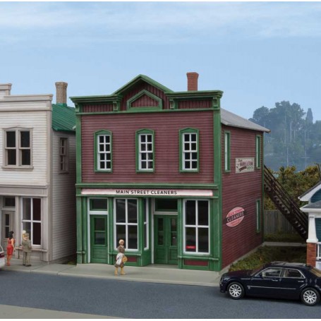 Walthers Cornerstone 3667 (HO) Main Street Cleaners -- Kit