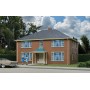 Walthers Cornerstone 3781 (HO) Four-Unit Brick Apartment Building -- Kit
