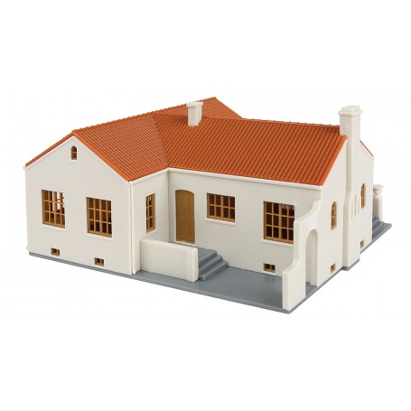 Walthers Cornerstone Bungalow Im Missions-Stil – Maßstabgetreues Modell Mit Stuck & Ziegeldach Für Die Modelleisenbahn