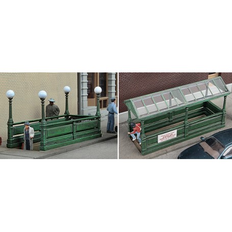 Walthers Cornerstone 3762 (HO) Subway Entrance -- Kit