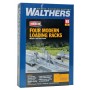 Walthers Cornerstone 4037 (HO) Modern Loading Racks pkg(4) -- Kit
