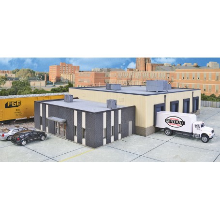 Walthers Cornerstone 4042 (HO) Central Beverage Distributors with Office Annex -- Kit