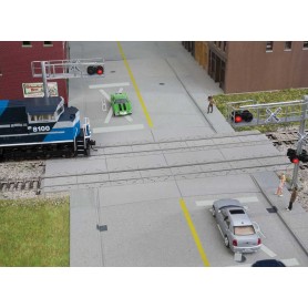 Walthers Cornerstone 4121 (HO) Modern Concrete Grade Crossing -- Kit