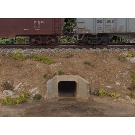 Walthers Cornerstone 4558 (HO) Concrete Culverts -- Kit - pkg(4)
