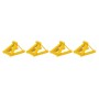 WalthersTrack 83108 (HO) Assembled Track Bumper pkg(4) -- Yellow