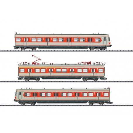 TRIX 22654 (HO) class 420 S-Bahn (DB) powered rail car train Era IV -- DCC Sound