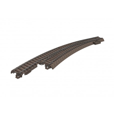 TRIX 62771 (HO) C-track - Left Curved Wide Radius Turnout
