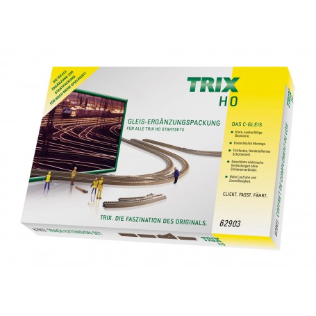 TRIX 62903 (HO) C Track - C3 Extension Set - passing siding