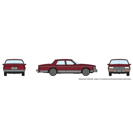Rapido 800001 (HO) Chevrolet Caprice Sedan: Dark Red