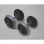 Piko 36164 (G) Metal Wheelset: 30mm Plated, 2 pcs - Fits Most American Cars
