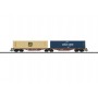 Trix 24800 (HO) Type Sggrss 80 (CD Cargo) Double Container Transport Car