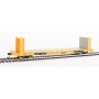 Walthers Mainline (HO) 60' Pullman-Standard Bulkhead Flatcar (48' IL), Trailer-Train (Yellow)