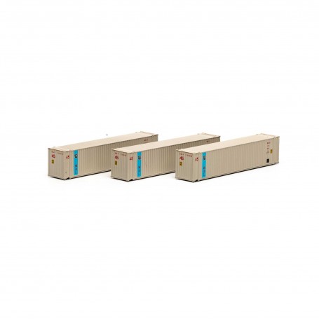 Athearn (N) 45' Container, MOL (3 pack)