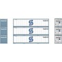 Athearn (N) 40' Smooth Side Container, Seatrain (3-pack)