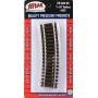 ATLAS 533 (HO) CODE 83 SNAP TRACK® - Curved 1/2 Section - 18" Radius pkg(4)