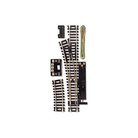 ATLAS 850 (HO) Code 100 Snap Switch® - Remote Control Turnout, Left 18"