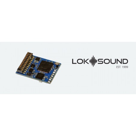 ESU 58219 LokSound 5 Fx DCC/MM/SX/M4 »Blank decoder«, 21MTC NEM660, with loudspeaker