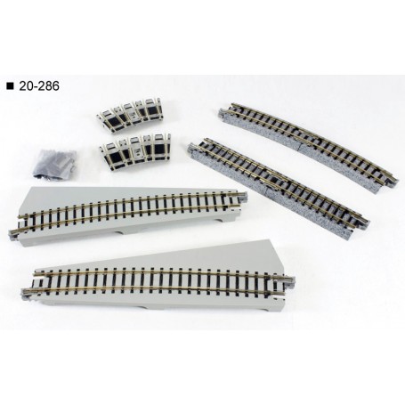 KATO 20-286 (N) Curved Turntable Extension Track Set
