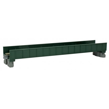 KATO 20-451 (N) Single-Plate Girder Bridge - 7-5/16"/186mm -- Green