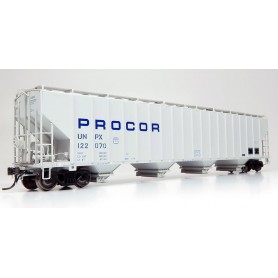 Rapido 157001A (HO) Procor 5820 Covered Hopper: UNPX - Procor Blue Stencil: Single Car