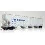 Rapido 157002A (HO) Procor 5820 Covered Hopper: UNPX - Procor Blue Solid: Single Car