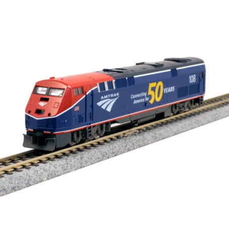 KATO 176-6037 (N) GE P42 “GENESIS” Amtrak Phase VI w/ 50th Anniversary Logo