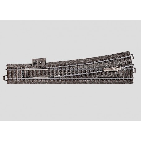 Märklin 24712 (HO) 3-Rail C Track -- RightHand Wide Radius Turnout