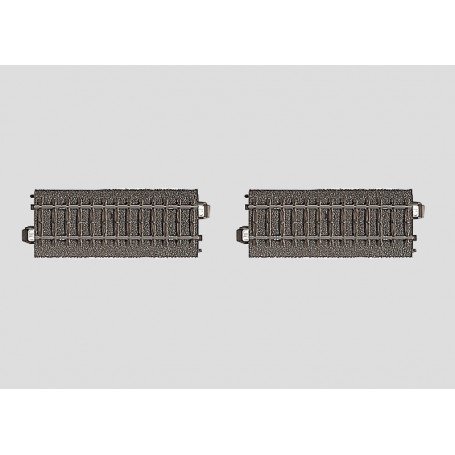 Märklin 24995 (HO) 3-Rail C Track -- Contact Track (2PK)