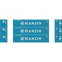 Athearn (N) 40' Corrugate Low Container, Hanjin (3)