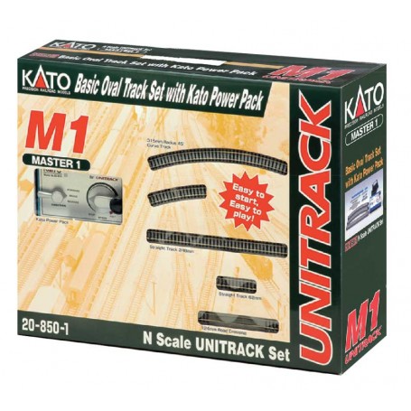 KATO 106-0023 (N) M1 Basic Oval Track Set, ES44 Union Pacific