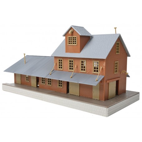 WALTHERS TrainLine 918 (HO) Structure Kit - Brick Freight House