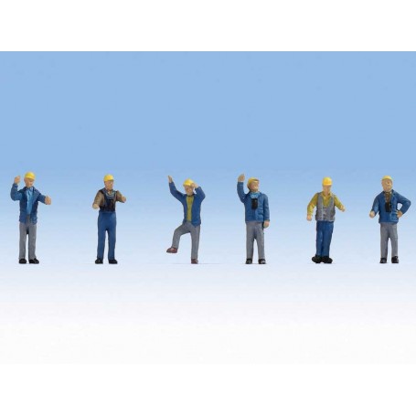 Walthers SceneMaster 6046 (HO) 1960s & 70s Yard Crewmen pkg(6)