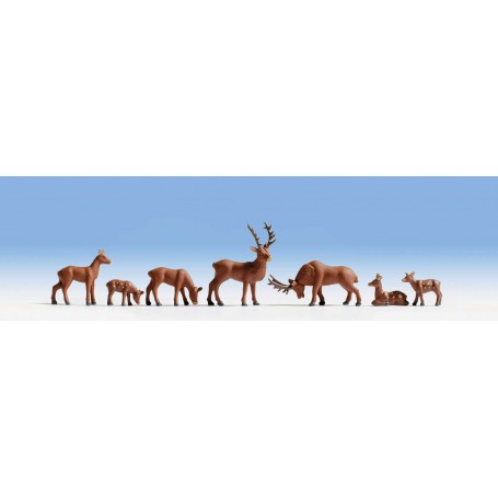 Walthers SceneMaster 6076 (HO) Wild Deer pkg(8)