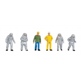 Walthers SceneMaster 6089 (HO) Working People -- Blast Furnace Crew pkg(6)