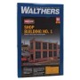 Walthers Cornerstone® 3165 (HO) Shop Building No.1 Background Building -- Kit