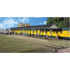 Walthers Cornerstone 3188 (HO) Wood Station Shed & Platform -- Kit