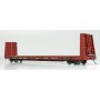 Rapido 147003 (HO) National Steel Car Bulkhead Flatcar: CN - Mineral Brown