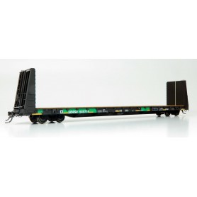 Rapido 147009 (HO) Marine Industries Bulkhead Flatcar: BNSF - Ex-BCR Patch