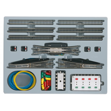 Märklin 8194 (Z) T3 Yard Extension Set, Electric Turnouts