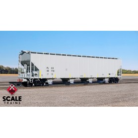 ScaleTrains Rivet Counter (HO) Scale Pullman-Standard 5820 Covered Hopper, Pullman Leasing/PLCX