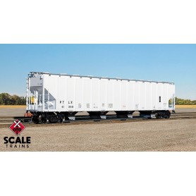 ScaleTrains Rivet Counter (HO) Pullman-Standard 5820 Covered Hopper, Pullman Transport Leasing/PTLX